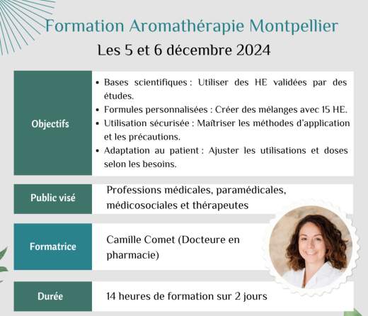 Formation aromathrapie Montpellier  1