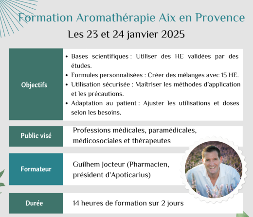 Formation aromathrapie Aix en Provence 1