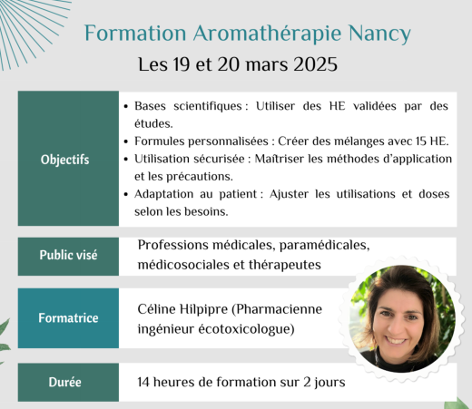 Formation aromathrapie Nancy 1